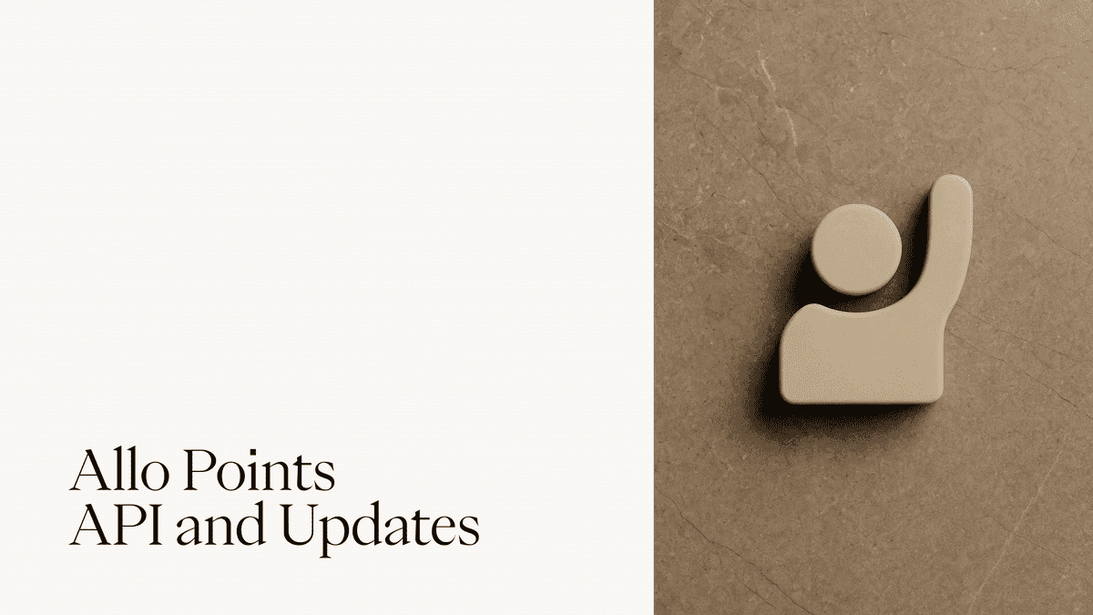 Allo Points API and Audit
