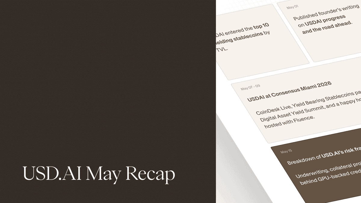 USD.AI May 2026 Recap