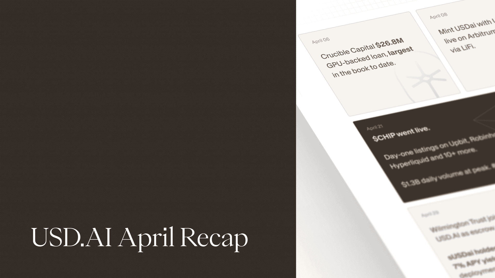 USD.AI April Recap