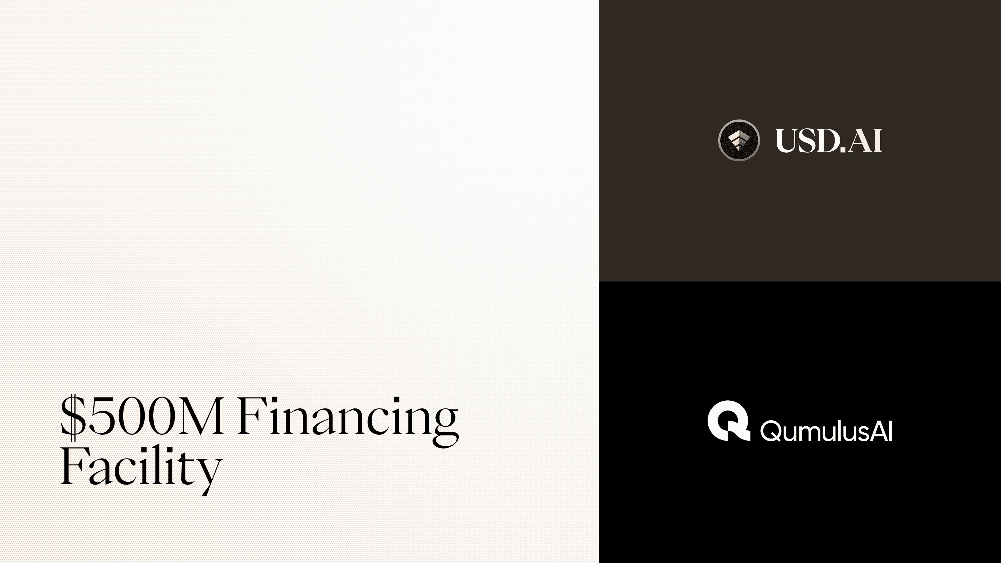 QumulusAI Secures $500M via USD.AI